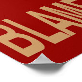 Dachshund, hou kalm blaam hond poster (Hoek)