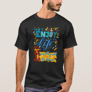 DACHSHUND HUISDIER GRAPPIGE WIENER HOND GENIETEN V T-SHIRT