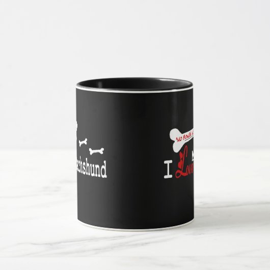 Dachshund (I Love) Mug (Centre)