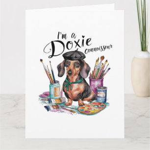 Dachshund Ik ben een Doxie-kenner Bedankkaart