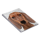 Dachshund Illustration Plain Notitieboek (Rechterzijde)