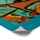 Dachshund in Bed Room Poster (Hoek)