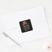Dachshund in Mijn zak Dachshund Weiner Dog Gift Vierkante Sticker (Envelop)