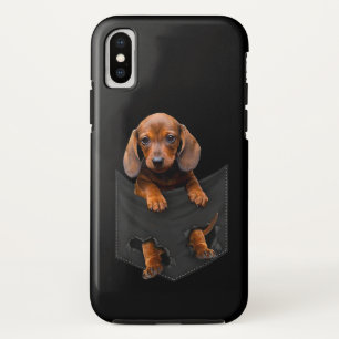 Dachshund in mijn zakdoekje iPhone x hoesje