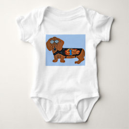 Dachshund in Racing Jacket T-Shirt