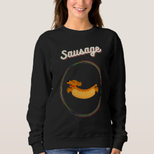 Dachshund in Retro Sausage Dog Love Trui