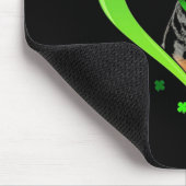 Dachshund in Shamrock Heart Muismat (Hoek)