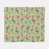 Dachshund in Sweater Fleece Blanket Deken (Voorkant (Horizontaal))