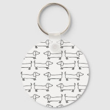 Dachshund in zwart-wit