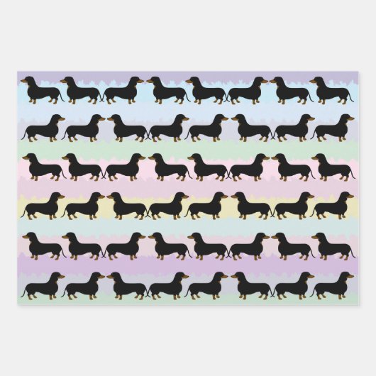 Dachshund inpakpapier vellen (Voorkant 3)