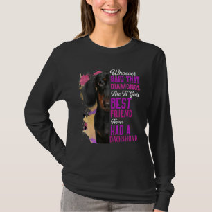 Dachshund is een meisje met de beste vriendschappe t-shirt
