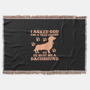 Dachshund is mijn echte vriend deken