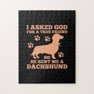 Dachshund is mijn echte vriend legpuzzel