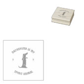 dachshund is mijn gedistilleerde diertje 	rubberstempel (Gestempeld)