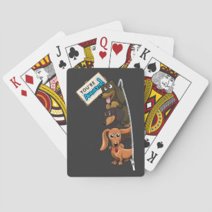 Dachshund Je bent Geweldige Pokerkaarten