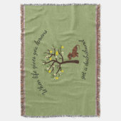 Dachshund Jeter La Couverture Quand La Vie Vous Do (devant Vertical)