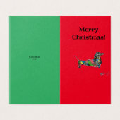 Dachshund Joyeux Noël Cartes (Outside Unfolded)