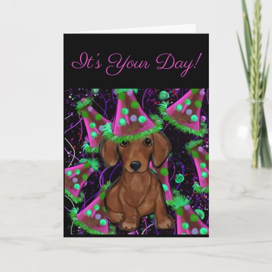 Dachshund Kaart (Voorkant)