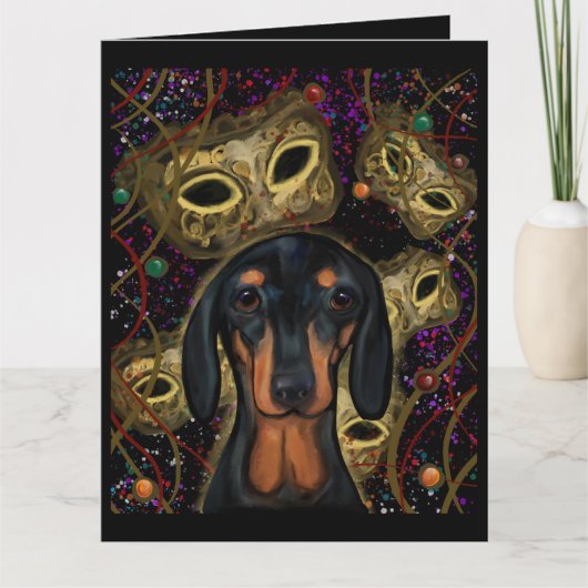 Dachshund kaart (Voorkant)
