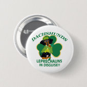 Dachshund Kabouter Ronde Button 5,7 Cm (Voorkant /achterkant)
