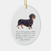 Dachshund Keepomwille - Male Keramisch Ornament (Rechts)