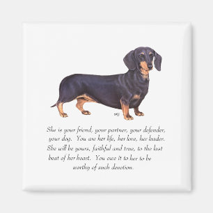 Dachshund Keepomwille - Vrouw Magneet