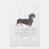 Dachshund Keepomwille - Vrouw Theedoek (Verticaal)