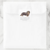 Dachshund Keepomwille - Vrouw Vierkante Sticker (Tas)