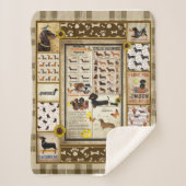 Dachshund Kennis Deken Gift (Voorkant)