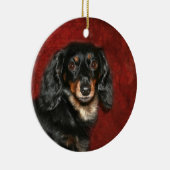 Dachshund Keramisch Ornament (Rechts)