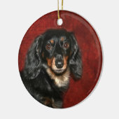 Dachshund Keramisch Ornament (Links)