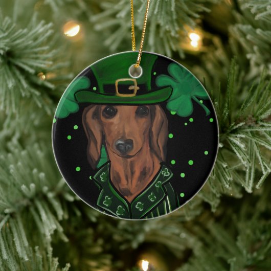 DACHSHUND KERAMISCH ORNAMENT (Boom)