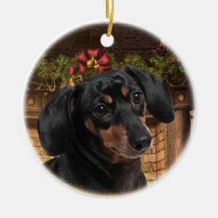 Dachshund Keramisch Ornament