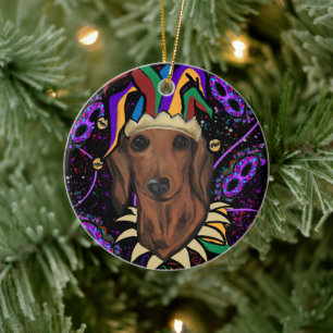 Dachshund Keramisch Ornament