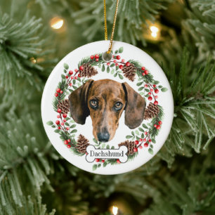 Dachshund Keramisch Ornament