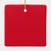 Dachshund Kerst Elf Keramisch Ornament (Achterkant)