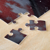 Dachshund Kerst Kunst Legpuzzel (Zijkant)