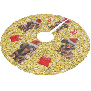 Dachshund Kerst Puppies Boom Rok Kerstboom Rok