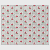 Dachshund KerstCaroler Cadeaupapier (Vlak)