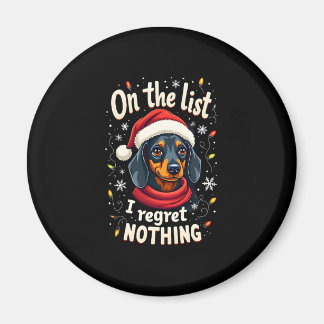 Dachshund Kerstman Op De Stoute Lijst Dachshund Ch Magneet