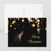 Dachshund Kerstmis Feestdagenkaart (Voorkant / Achterkant)