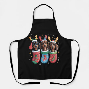 Dachshund Kerstmis Hond Liefhebber Cadeau Vakantie Schort