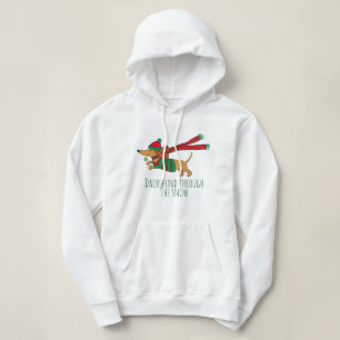 Dachshund Kerstmis Hoodie Sweatshirt