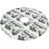 Dachshund Kerstmis Kerstboom Rok (Gekanteld)