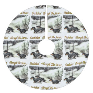 Dachshund Kerstmis Kerstboom Rok