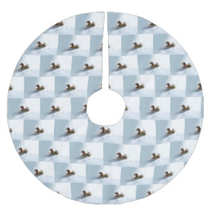 Dachshund Kerstmis sneeuw winter Kerstboom Rok