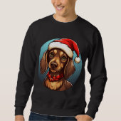 Dachshund Kerstmis Trui (Voorkant)
