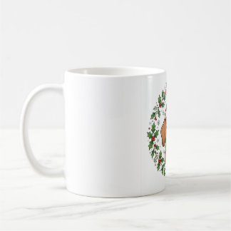 Dachshund Kerstmok — Kerstman Doxie Koffiemok