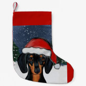 DACHSHUND KLEINE KERSTSOK (Voorkant)