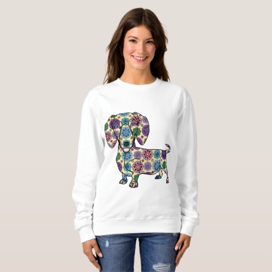 Dachshund - Kleurkleurig Sweatshirt (Voorkant volledig)